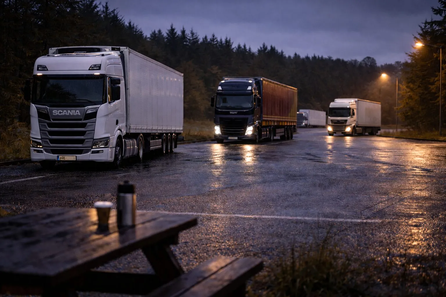 LKW auf der Straße – DORA GPS-Flottenmanagement